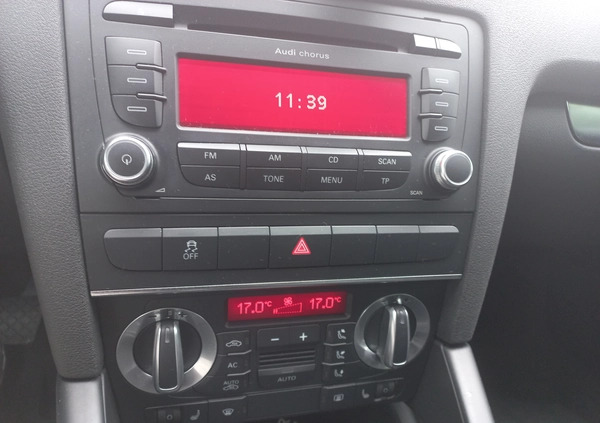 Audi A3 cena 28200 przebieg: 179000, rok produkcji 2010 z Jasło małe 121